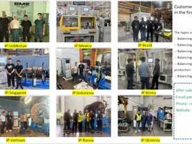 JP Dynamic Balancing Machine After Sale Service Footprint 01-06 2025